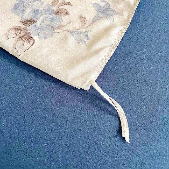 91家纺网 家纺一手货源 找家纺 梵克保罗 2025春夏新款水洗棉麻学生小号三件套 花语芬芳