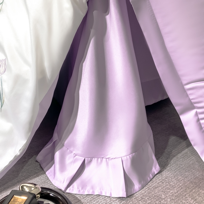 91家纺网 家纺一手货源 找家纺 （总）梵克保罗 2025新品天丝双拼刺绣四件套-卡骆驰