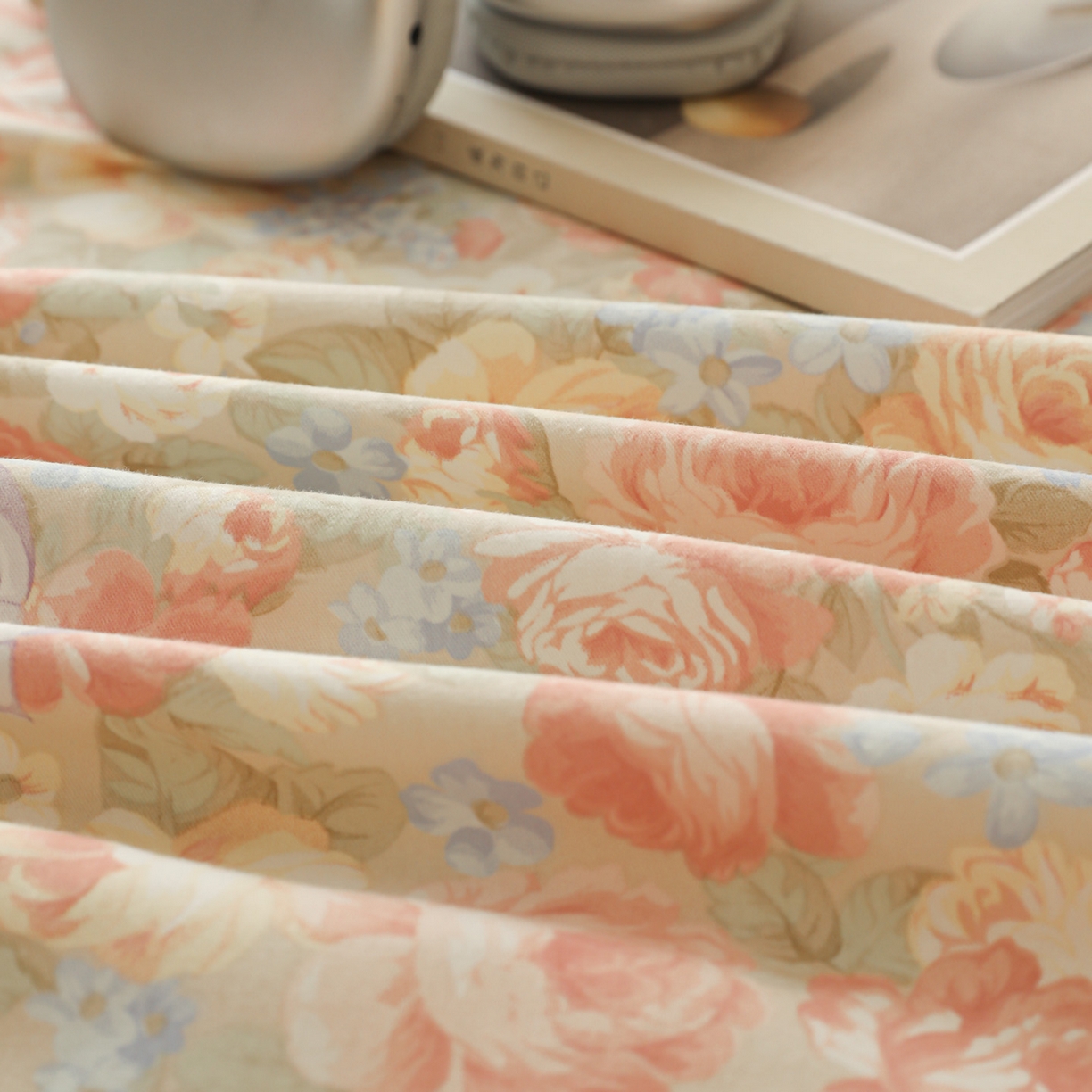 91家纺网 家纺一手货源 找家纺 简宜家居（朝初家纺） 2025新款纯棉全棉磨毛单床单系列 花团团