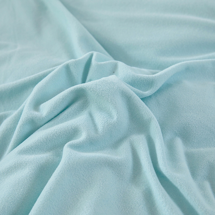 91家纺网 家纺一手货源 找家纺 亿莱鑫 2025新款A类超柔火山绒春秋被被子被芯冬被 海盐蓝