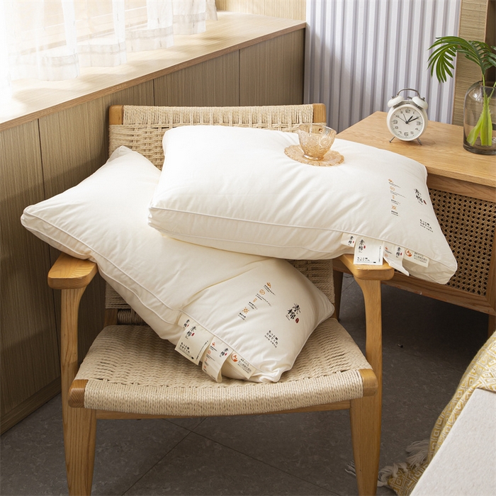 91家纺网 家纺一手货源 找家纺 （总）雅晨 2025新款素棉A类母婴系列全棉羽丝绒枕头枕芯