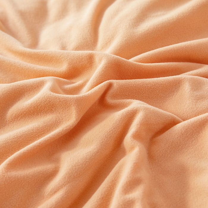 91家纺网 家纺一手货源 找家纺 亿莱鑫 2025新款A类超柔火山绒春秋被被子被芯冬被 落日橘