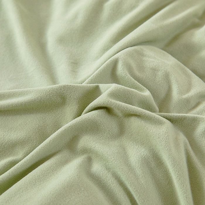 91家纺网 家纺一手货源 找家纺 亿莱鑫 2025新款A类超柔火山绒春秋被被子被芯冬被 抹茶绿