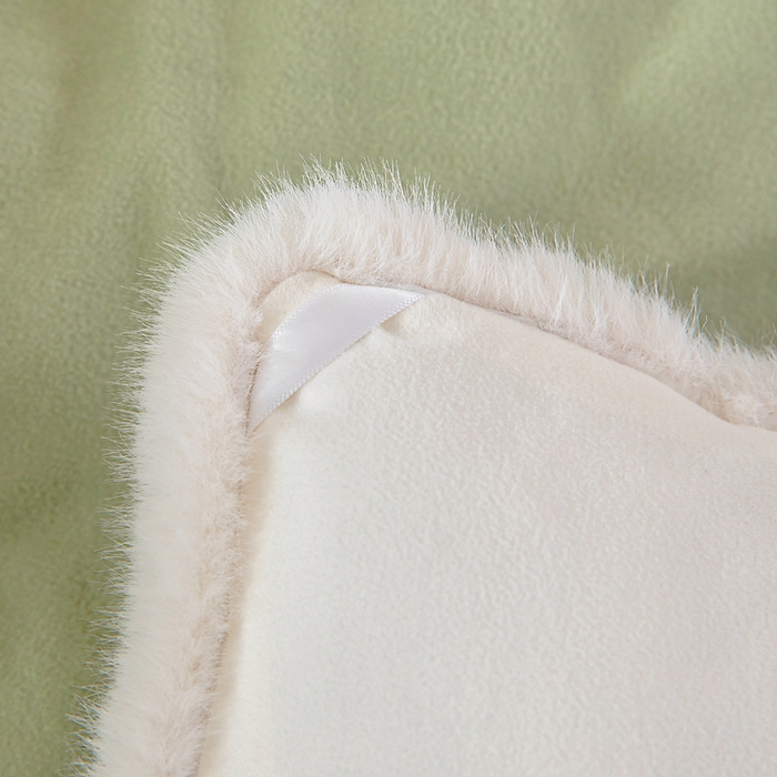 91家纺网 家纺一手货源 找家纺 亿莱鑫 2025新款A类超柔火山绒春秋被被子被芯冬被 抹茶绿