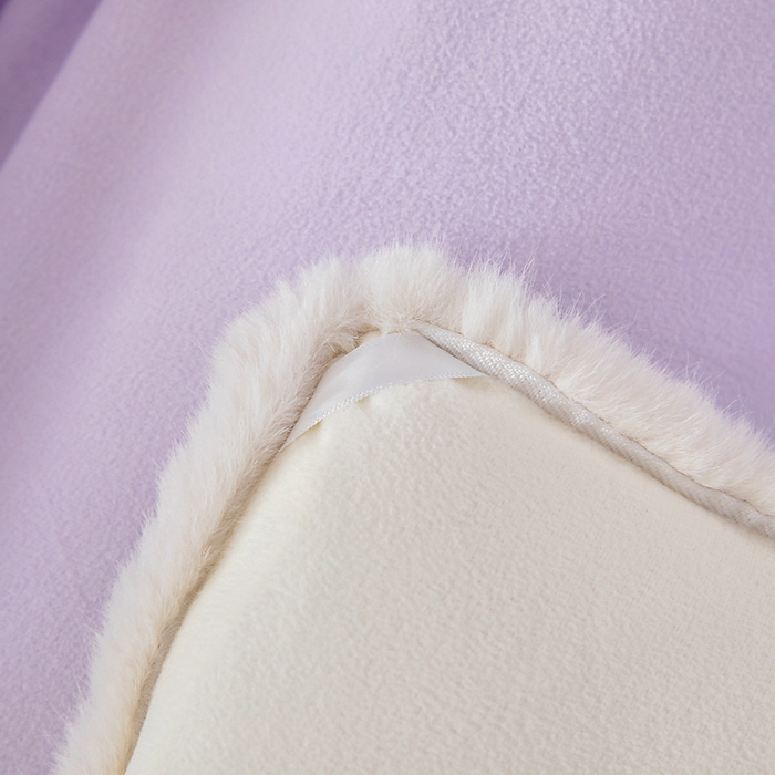 91家纺网 家纺一手货源 找家纺 亿莱鑫 2025新款A类超柔火山绒春秋被被子被芯冬被 奶昔紫