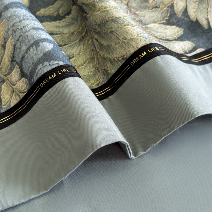 91家纺网 家纺一手货源 找家纺 博纳家纺 2025新款亲肤舒适全棉纯棉磨毛撞色四件套-千山暮雪【控价劵后258（严格按控价来）】 千山暮雪