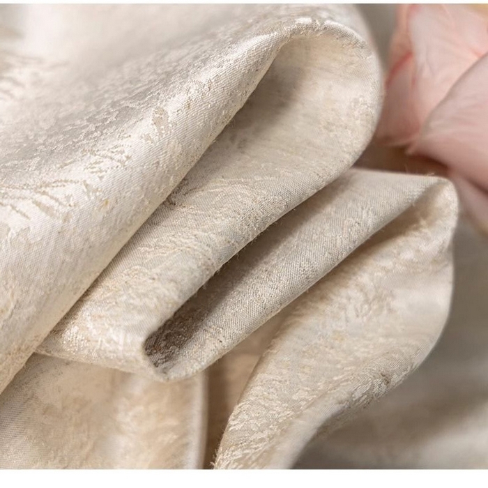 91家纺网 家纺一手货源 找家纺 洛兰沙家居馆【只代发】【只代发】 2025新款复古织锦缎细纱棉麻拼接马甲背心刺绣中式盘扣上衣 40