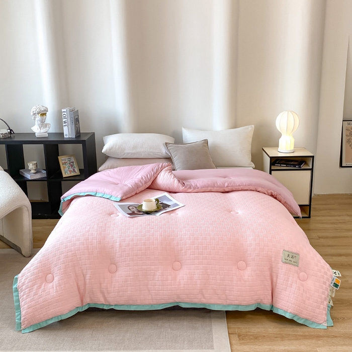 91家纺网 家纺一手货源 找家纺 （总）欢乐季 2025新款 7A抗菌华夫格冬被四季被+被芯春秋保暖被子被芯