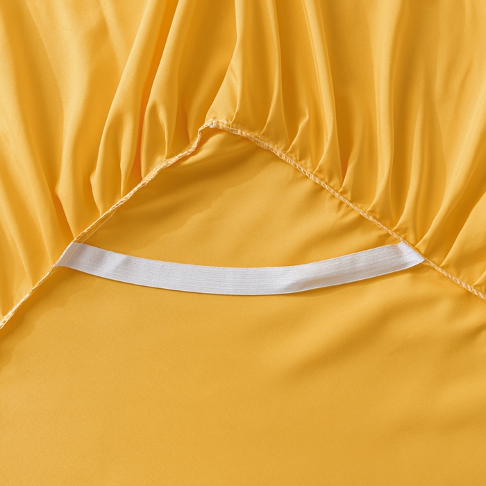 91家纺网 家纺一手货源 找家纺 梵克保罗 2025新款亲肤磨毛舒适柔软纯色Q系列床裙 Q-奥丁金