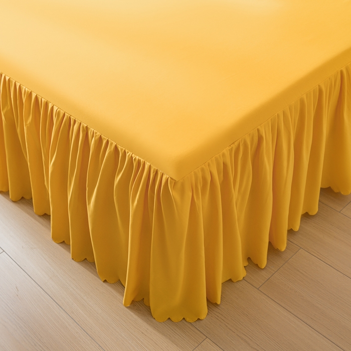 91家纺网 家纺一手货源 找家纺 （总）梵克保罗 2025新款亲肤磨毛舒适柔软纯色Q系列床裙