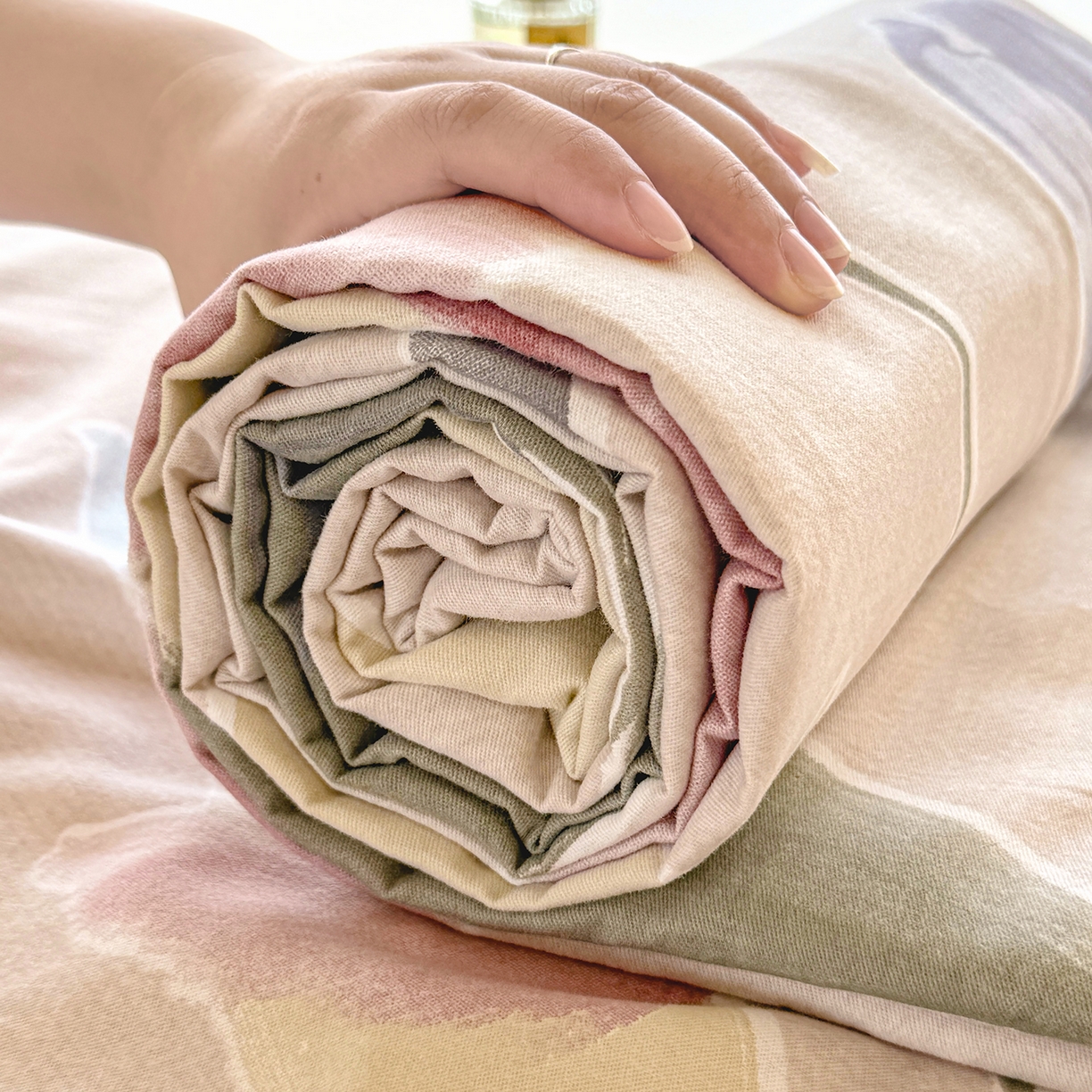 91家纺网 家纺一手货源 找家纺 壹贝家纺 2025新款A类100%全棉纯棉磨毛床单单床单床单单件 奈美