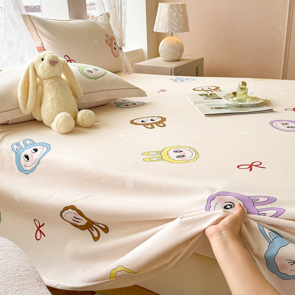 91家纺网 家纺一手货源 找家纺 壹贝家纺 2025新款A类100%全棉纯棉磨毛床单单床单床单单件 拉多-米