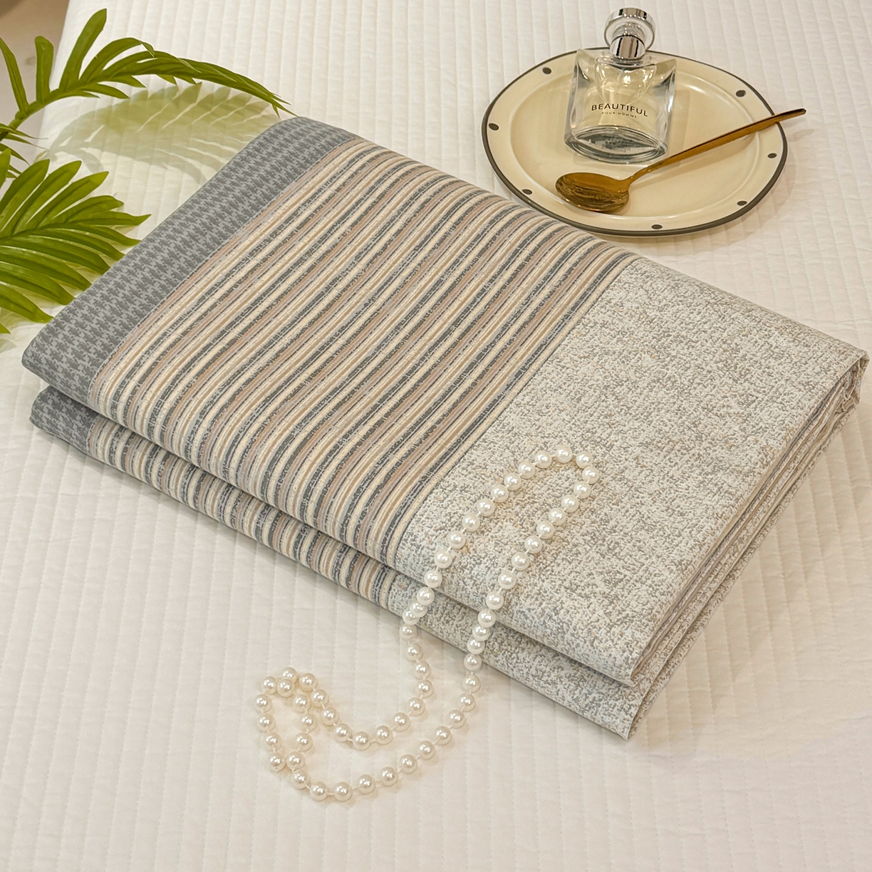 91家纺网 家纺一手货源 找家纺 壹贝家纺 2025新款A类100%全棉纯棉磨毛床单单床单床单单件 亚马-灰