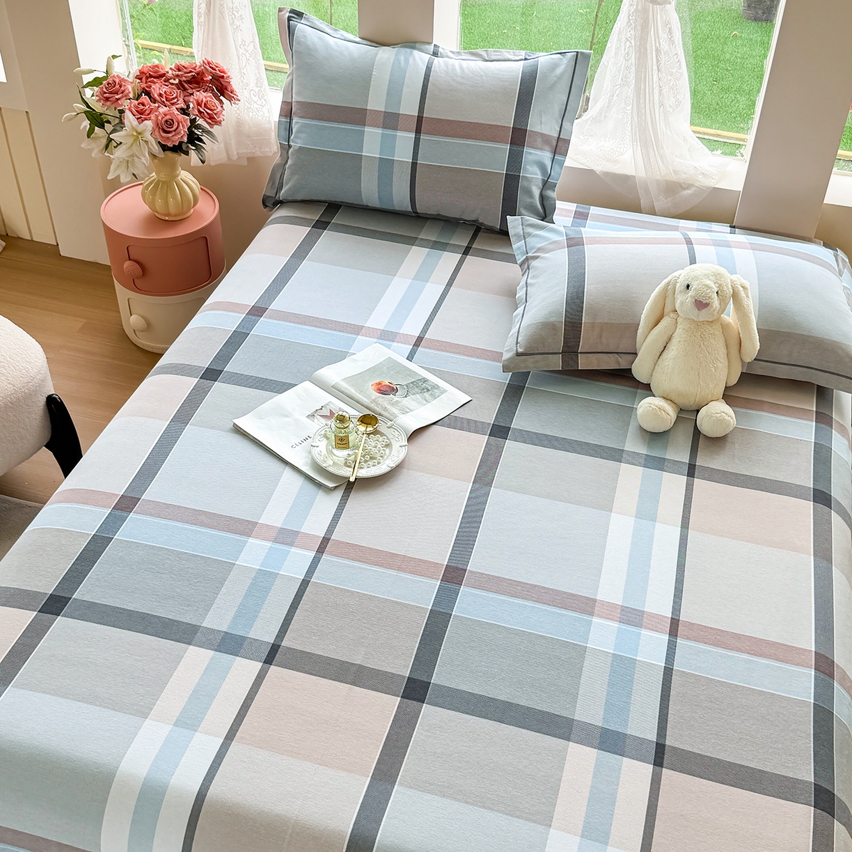 91家纺网 家纺一手货源 找家纺 壹贝家纺 2025新款A类100%全棉纯棉磨毛床单单床单床单单件 布伦特-咖