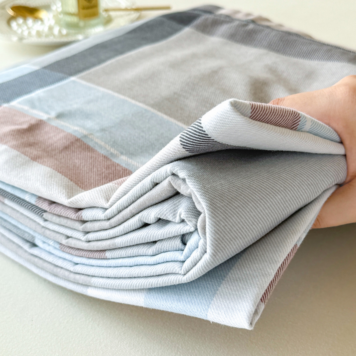 91家纺网 家纺一手货源 找家纺 壹贝家纺 2025新款A类100%全棉纯棉磨毛床单单床单床单单件 布伦特-咖