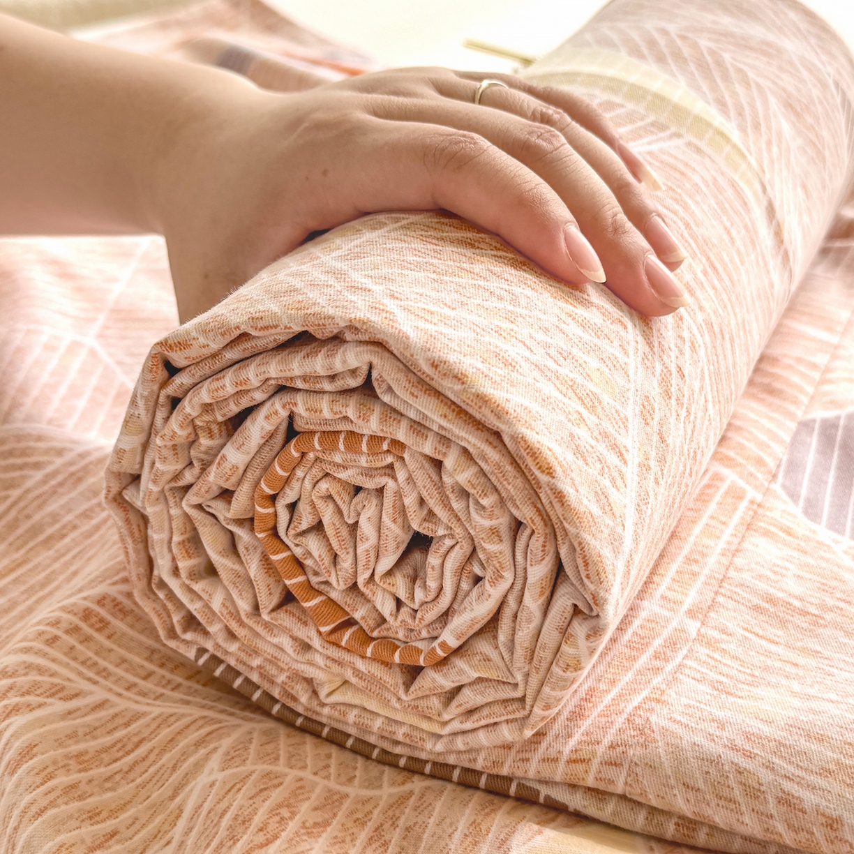 91家纺网 家纺一手货源 找家纺 壹贝家纺 2025新款A类100%全棉纯棉磨毛床单单床单床单单件 记忆碎片-咖