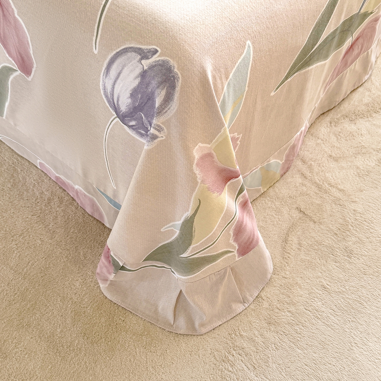 91家纺网 家纺一手货源 找家纺 壹贝家纺 2025新款A类100%全棉纯棉磨毛床单单床单床单单件 奈美