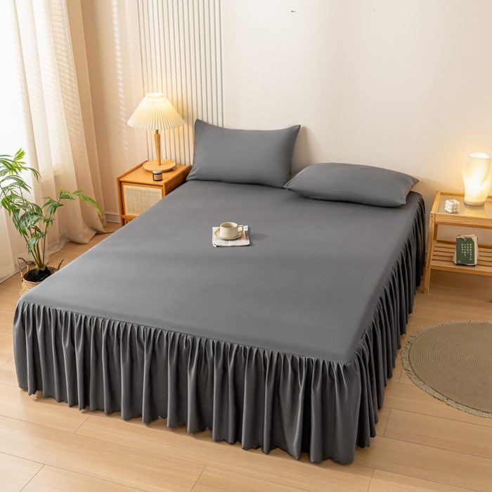 91家纺网 家纺一手货源 找家纺 梵克保罗 2025新款亲肤磨毛舒适柔软纯色Q系列枕套 Q-深灰