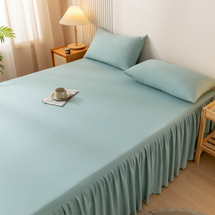 91家纺网 家纺一手货源 找家纺 梵克保罗 2025新款亲肤磨毛舒适柔软纯色Q系列枕套 Q-墨绿