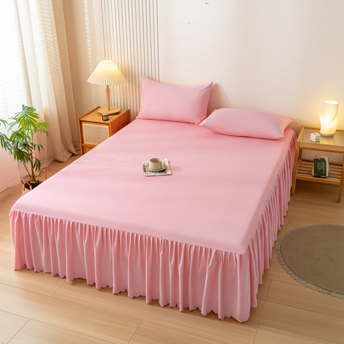 91家纺网 家纺一手货源 找家纺 梵克保罗 2025新款亲肤磨毛舒适柔软纯色Q系列枕套 Q-淡粉