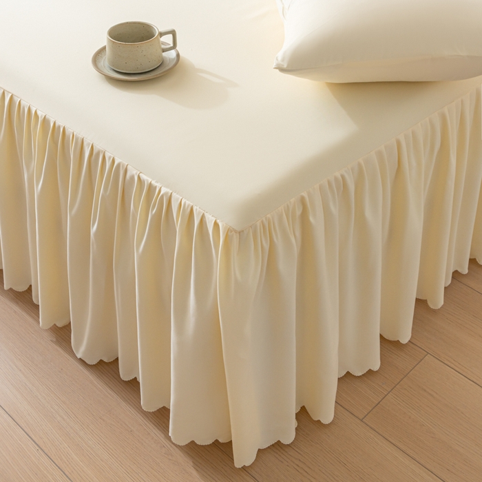 91家纺网 家纺一手货源 找家纺 梵克保罗 2025新款亲肤磨毛舒适柔软纯色Q系列枕套 Q-奶油白