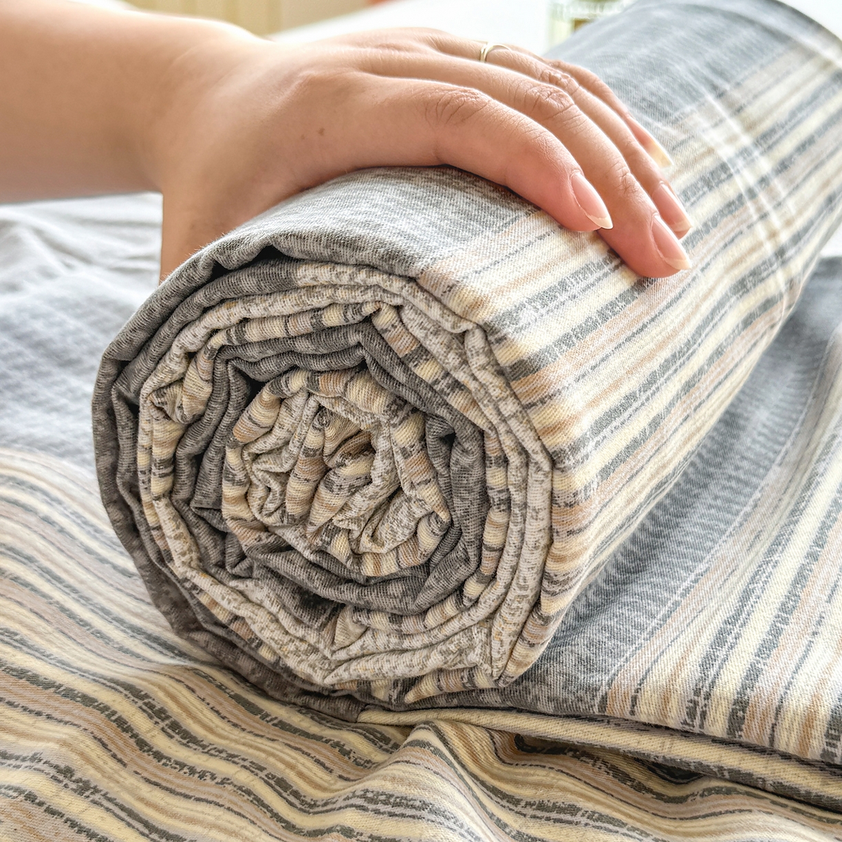 91家纺网 家纺一手货源 找家纺 壹贝家纺 2025新款A类100%全棉纯棉磨毛床单单床单床单单件 亚马-灰