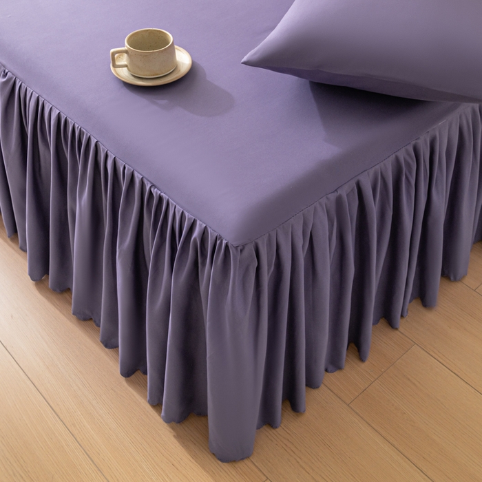 91家纺网 家纺一手货源 找家纺 梵克保罗 2025新款亲肤磨毛舒适柔软纯色Q系列枕套 Q-莫奈紫