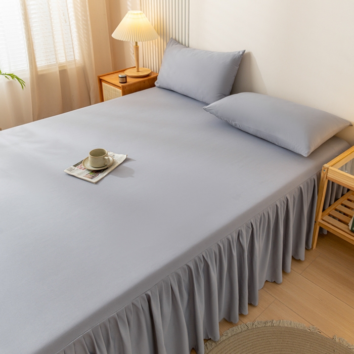 91家纺网 家纺一手货源 找家纺 梵克保罗 2025新款亲肤磨毛舒适柔软纯色Q系列枕套 Q-浅灰