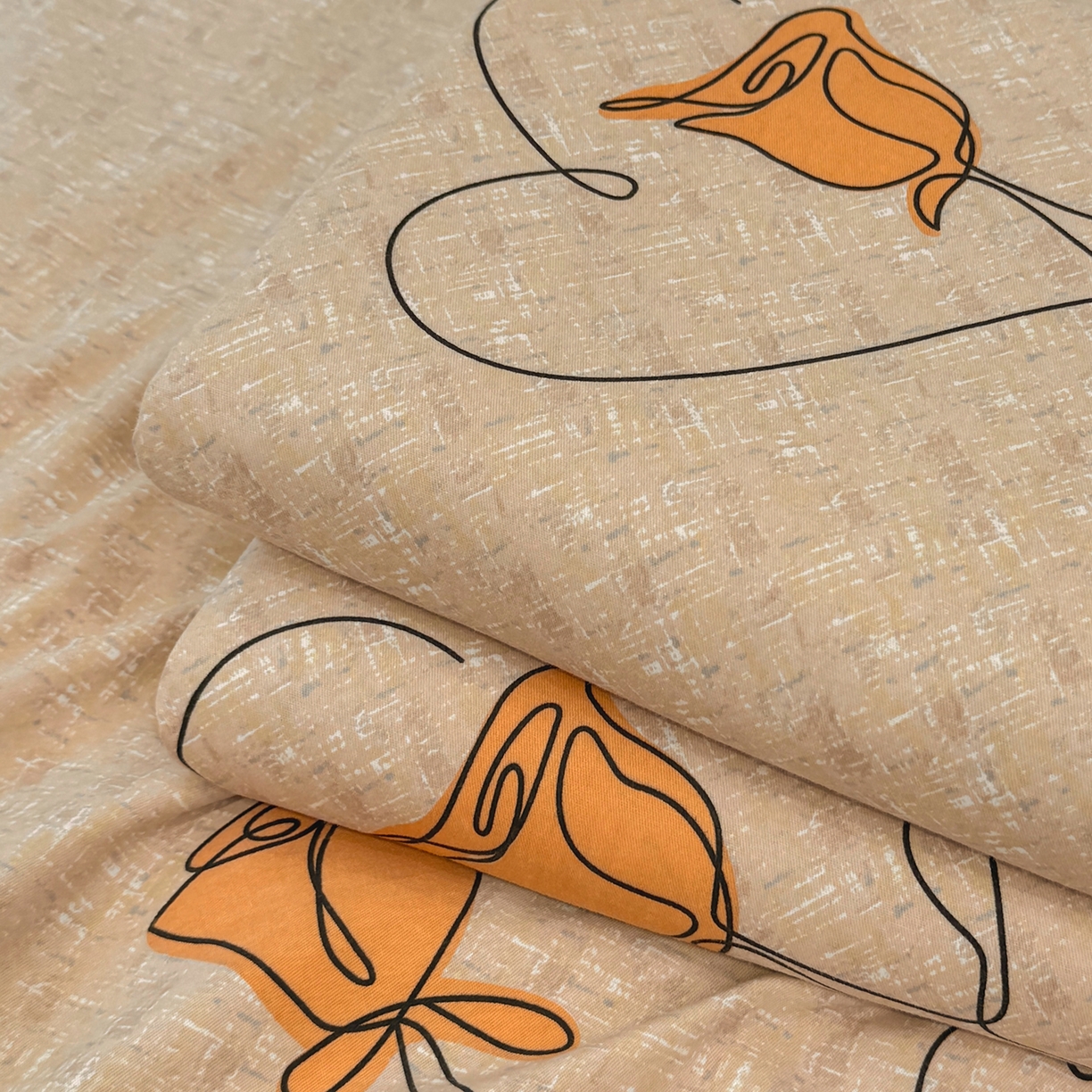 91家纺网 家纺一手货源 找家纺 壹贝家纺 2025新款A类100%全棉纯棉磨毛床单单床单床单单件 小香玉-咖