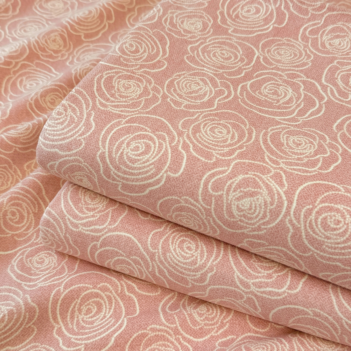 91家纺网 家纺一手货源 找家纺 壹贝家纺 2025新款A类100%全棉纯棉磨毛床单单床单床单单件 玫瑰情缘-粉