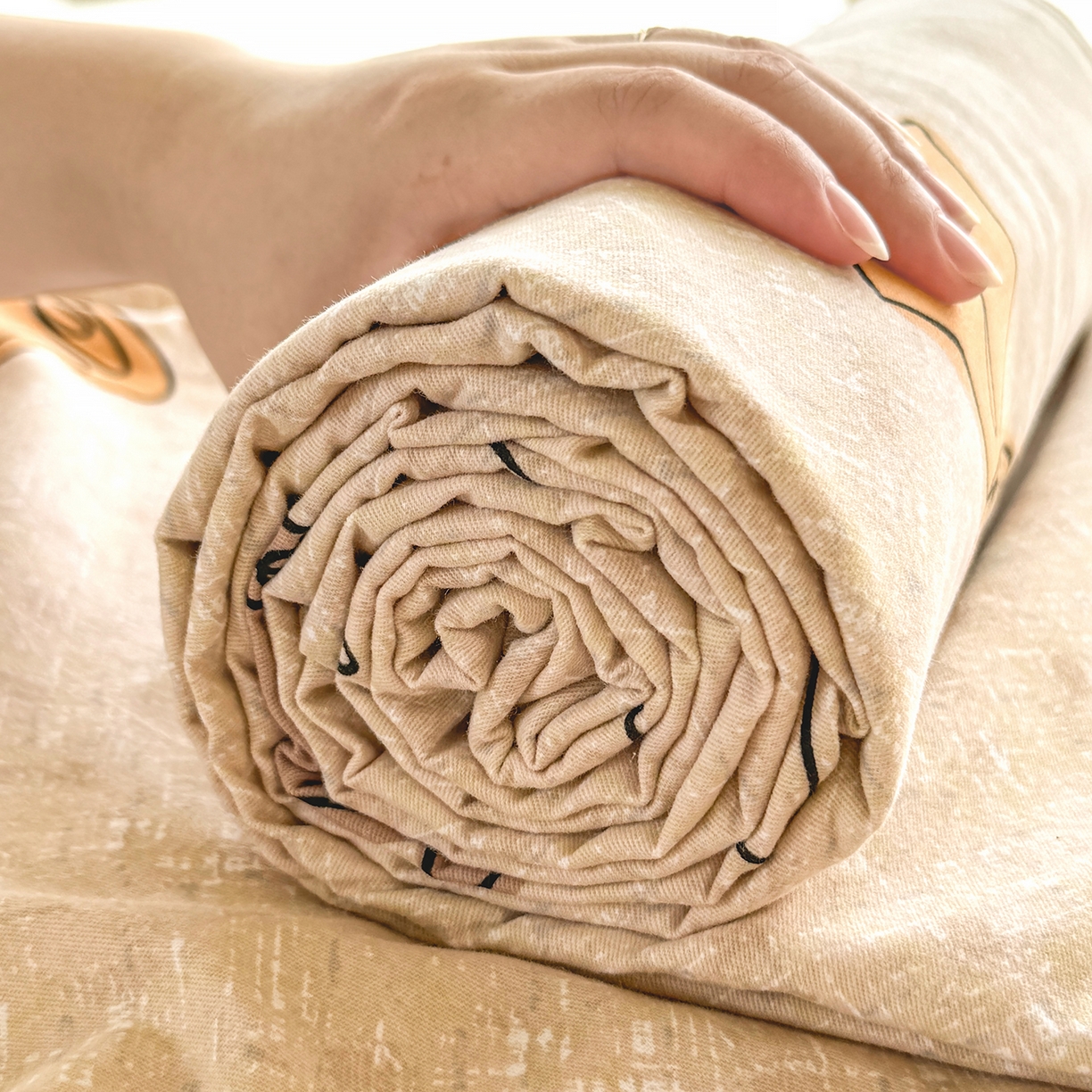 91家纺网 家纺一手货源 找家纺 壹贝家纺 2025新款A类100%全棉纯棉磨毛床单单床单床单单件 小香玉-咖