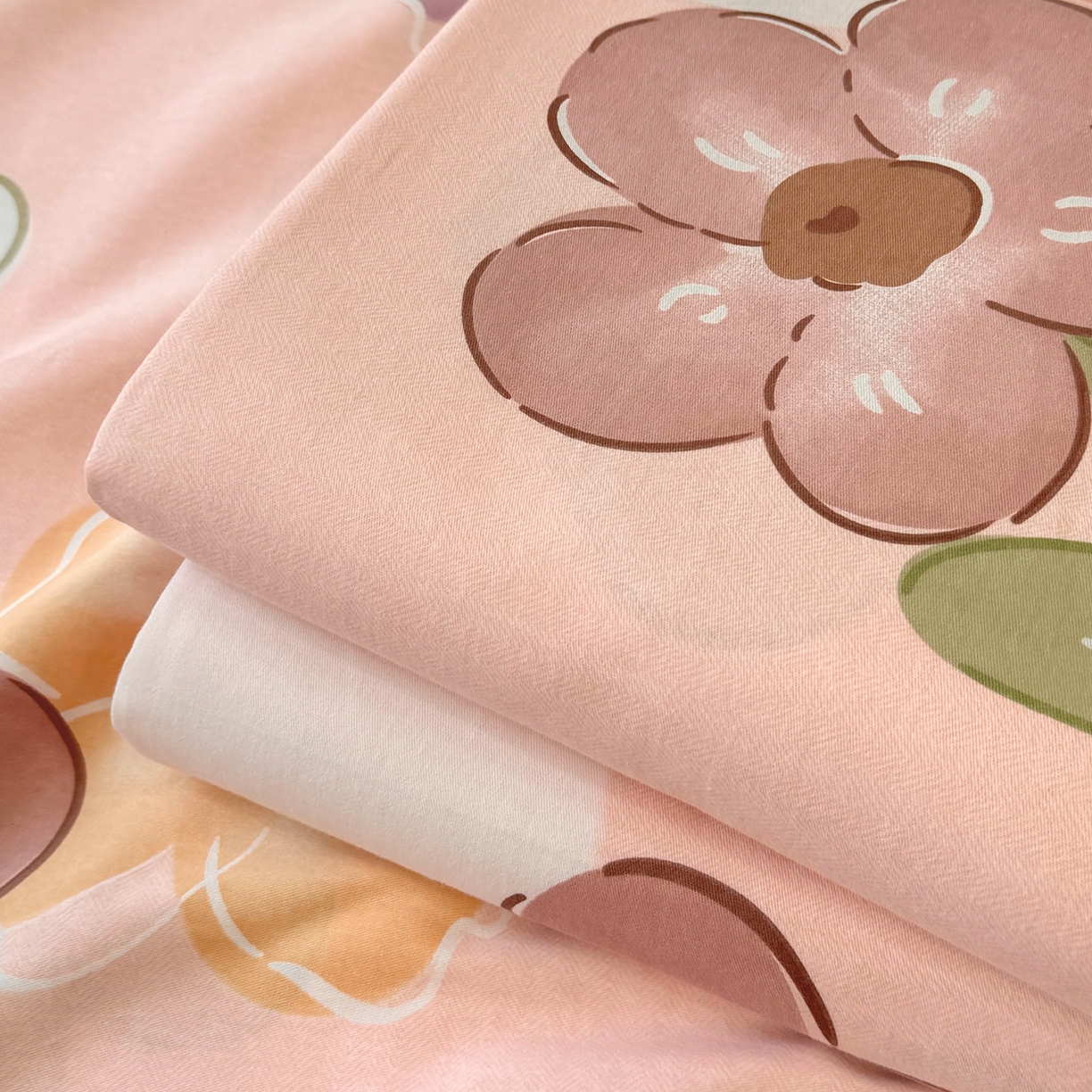 91家纺网 家纺一手货源 找家纺 壹贝家纺 2025新款A类100%全棉纯棉磨毛床单单床单床单单件 安妮