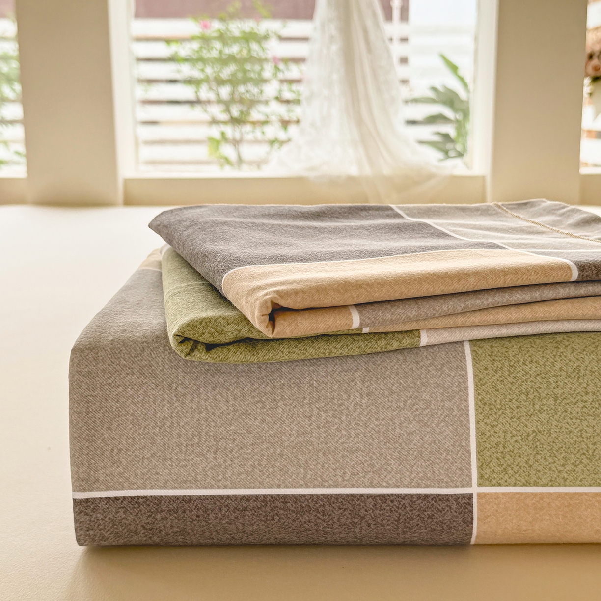 91家纺网 家纺一手货源 找家纺 壹贝家纺 2025新款A类100%全棉纯棉磨毛床单单床单床单单件 星辰