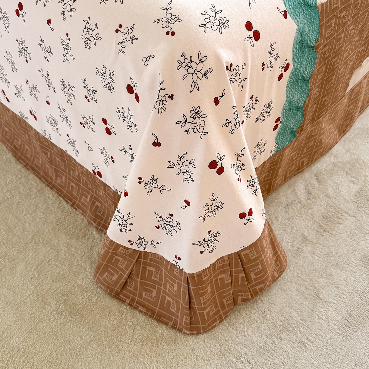 91家纺网 家纺一手货源 找家纺 壹贝家纺 2025新款A类100%全棉纯棉磨毛床单单床单床单单件 凯宝-咖