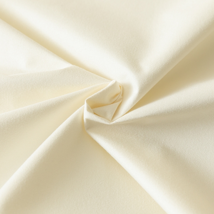 91家纺网 家纺一手货源 找家纺 梵克保罗 2025新款亲肤舒适防水纯色床单 C-奶油白