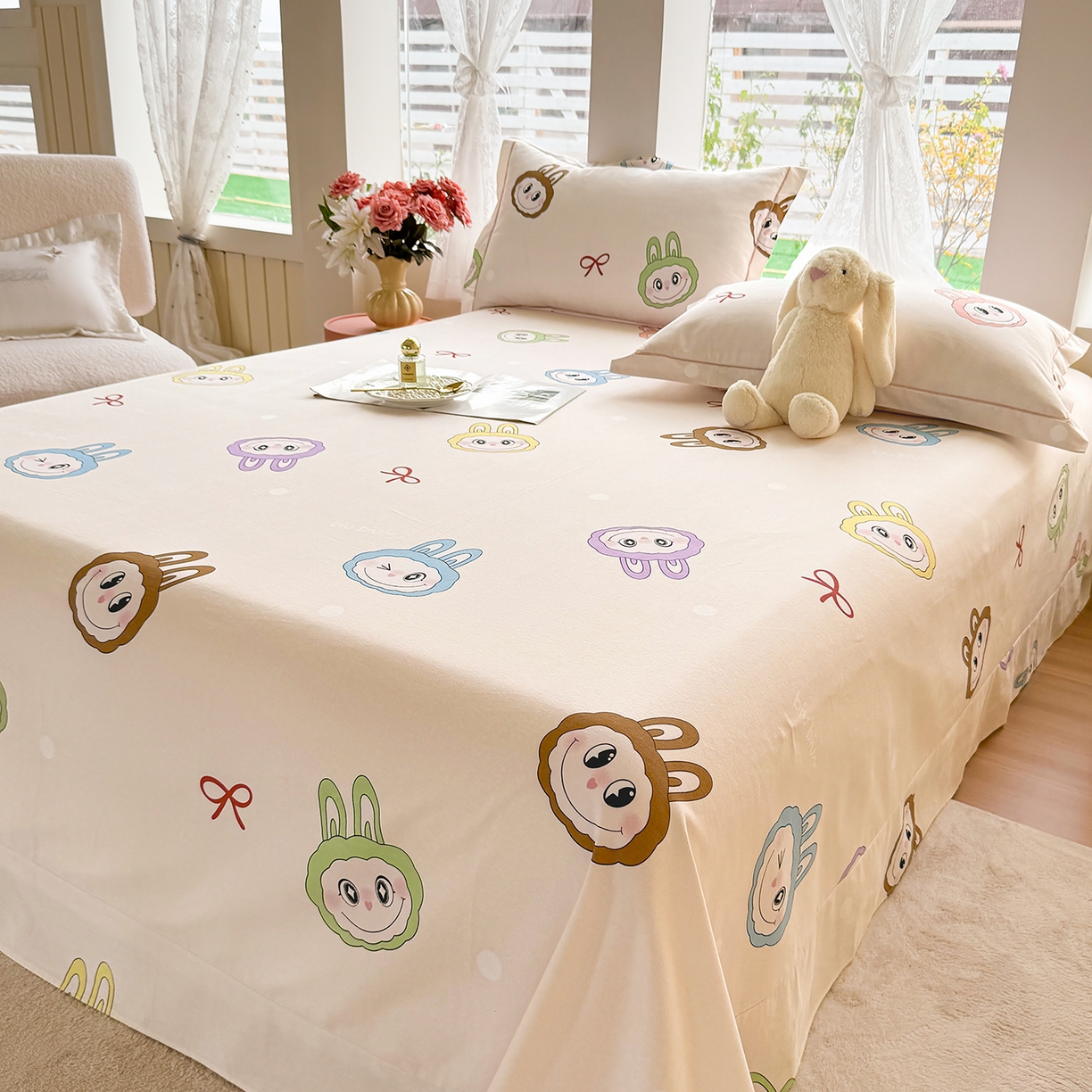 91家纺网 家纺一手货源 找家纺 壹贝家纺 2025新款A类100%全棉纯棉磨毛床单单床单床单单件 拉多-米