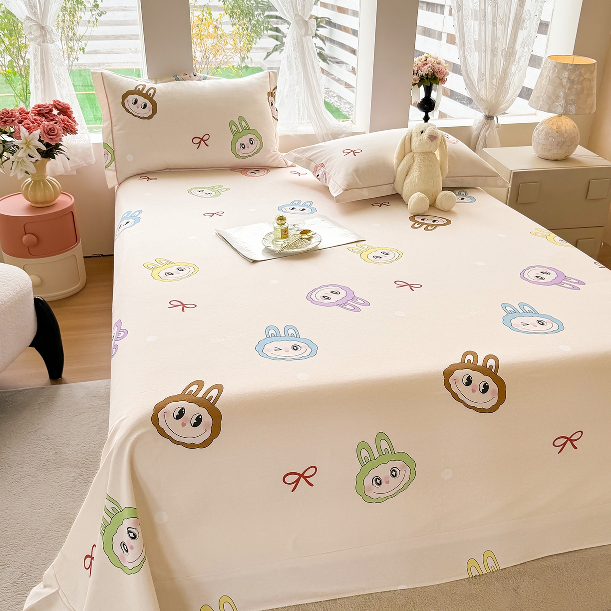 91家纺网 家纺一手货源 找家纺 壹贝家纺 2025新款A类100%全棉纯棉磨毛床单单床单床单单件 拉多-米