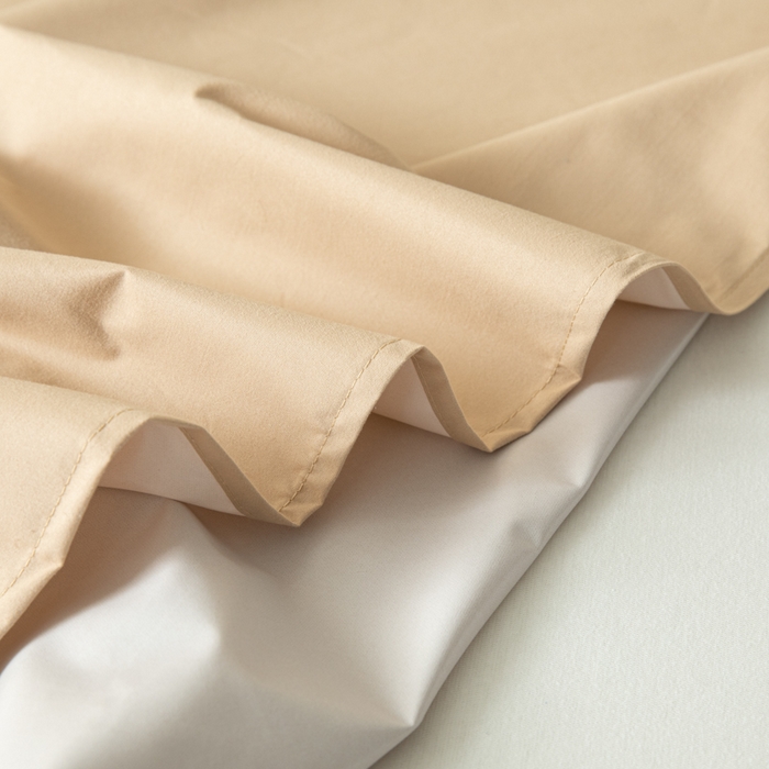 91家纺网 家纺一手货源 找家纺 梵克保罗 2025新款亲肤舒适防水纯色床单 C-卡其