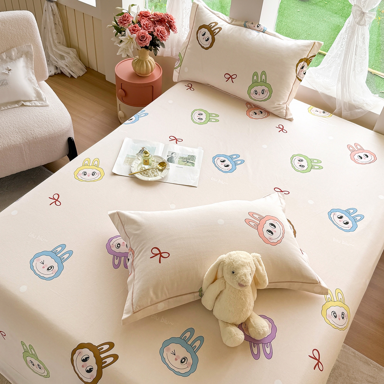 91家纺网 家纺一手货源 找家纺 壹贝家纺 2025新款A类100%全棉纯棉磨毛床单单床单床单单件 拉多-米