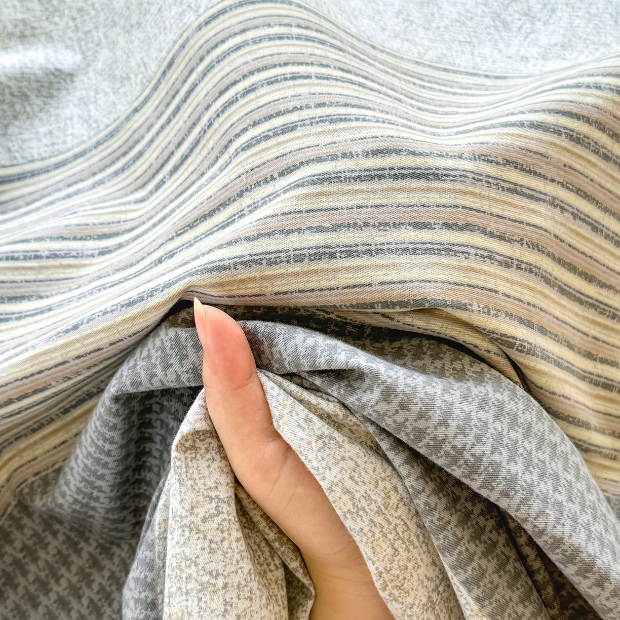 91家纺网 家纺一手货源 找家纺 壹贝家纺 2025新款A类100%全棉纯棉磨毛床单单床单床单单件 亚马-灰