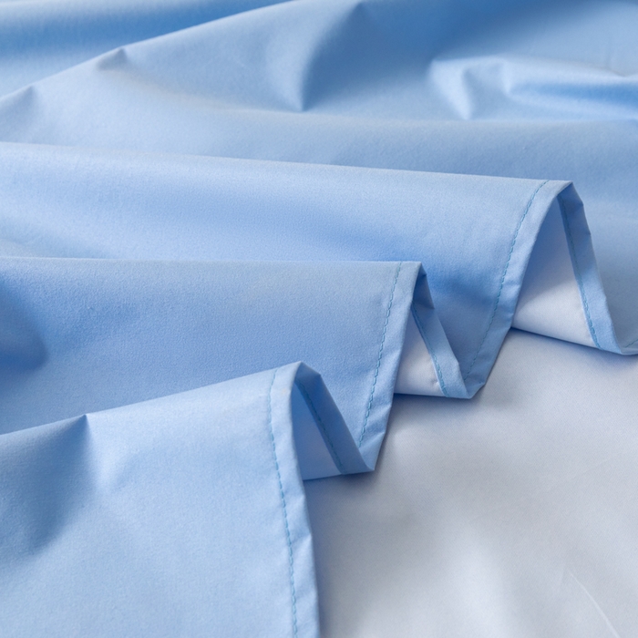 91家纺网 家纺一手货源 找家纺 梵克保罗 2025新款亲肤舒适防水纯色床单 C-天蓝
