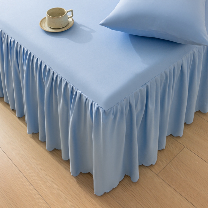 91家纺网 家纺一手货源 找家纺 梵克保罗 2025新款亲肤磨毛舒适柔软纯色Q系列枕套 Q-天蓝