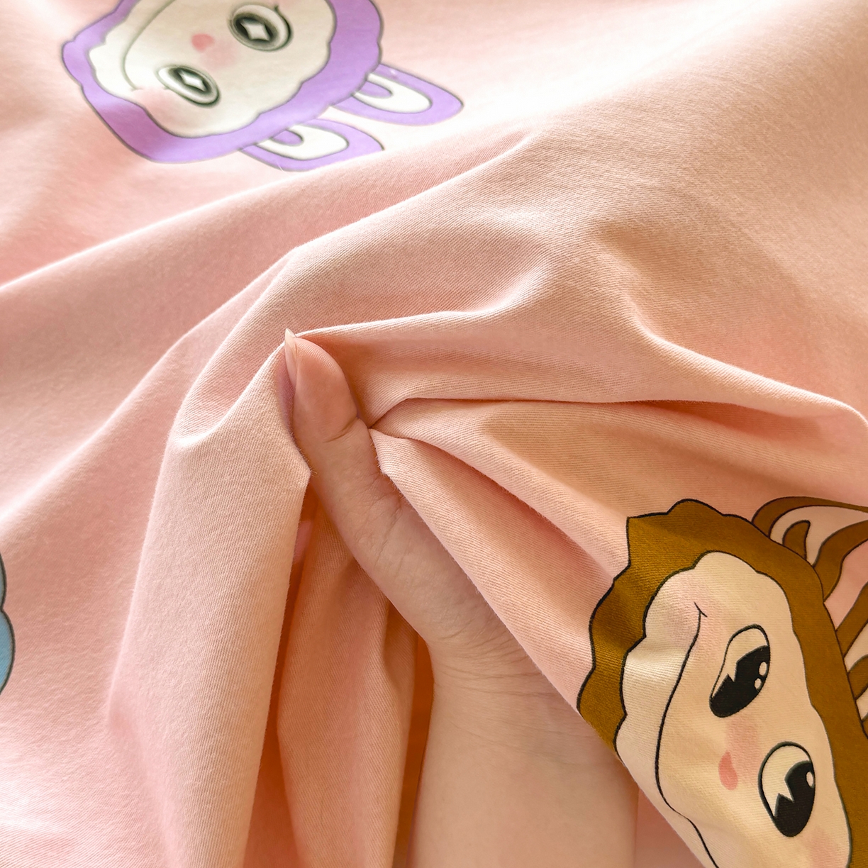 91家纺网 家纺一手货源 找家纺 壹贝家纺 2025新款A类100%全棉纯棉磨毛床单单床单床单单件 拉多-粉