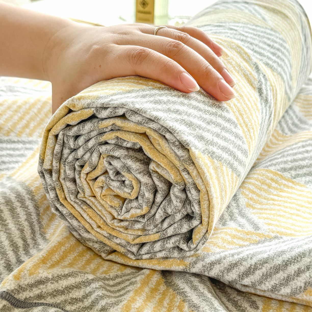 91家纺网 家纺一手货源 找家纺 壹贝家纺 2025新款A类100%全棉纯棉磨毛床单单床单床单单件 施华-灰