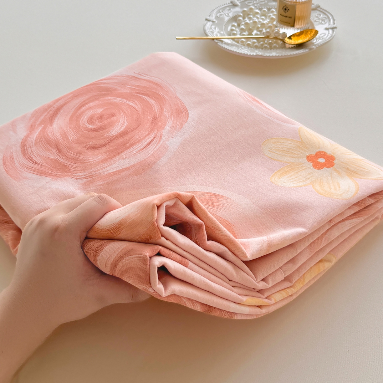 91家纺网 家纺一手货源 找家纺 壹贝家纺 2025新款A类100%全棉纯棉磨毛床单单床单床单单件 浪漫的事