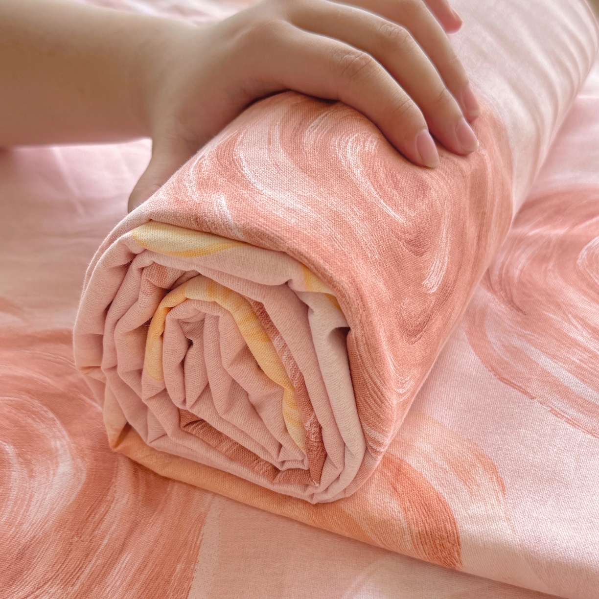 91家纺网 家纺一手货源 找家纺 壹贝家纺 2025新款A类100%全棉纯棉磨毛床单单床单床单单件 浪漫的事