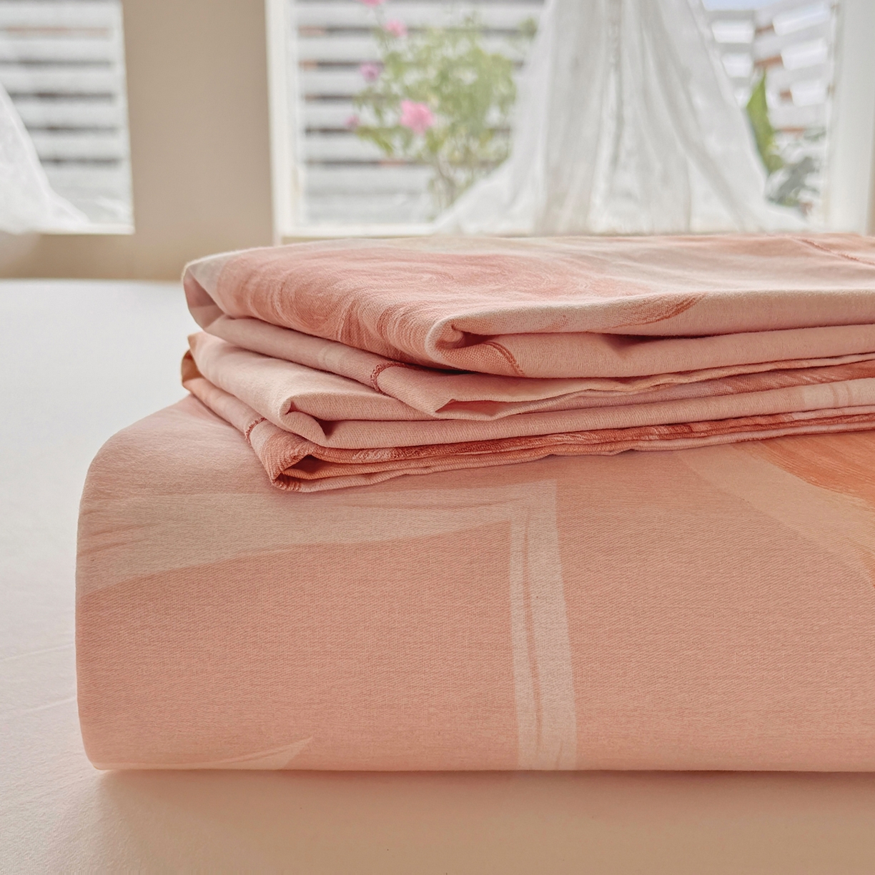 91家纺网 家纺一手货源 找家纺 壹贝家纺 2025新款A类100%全棉纯棉磨毛床单单床单床单单件 浪漫的事