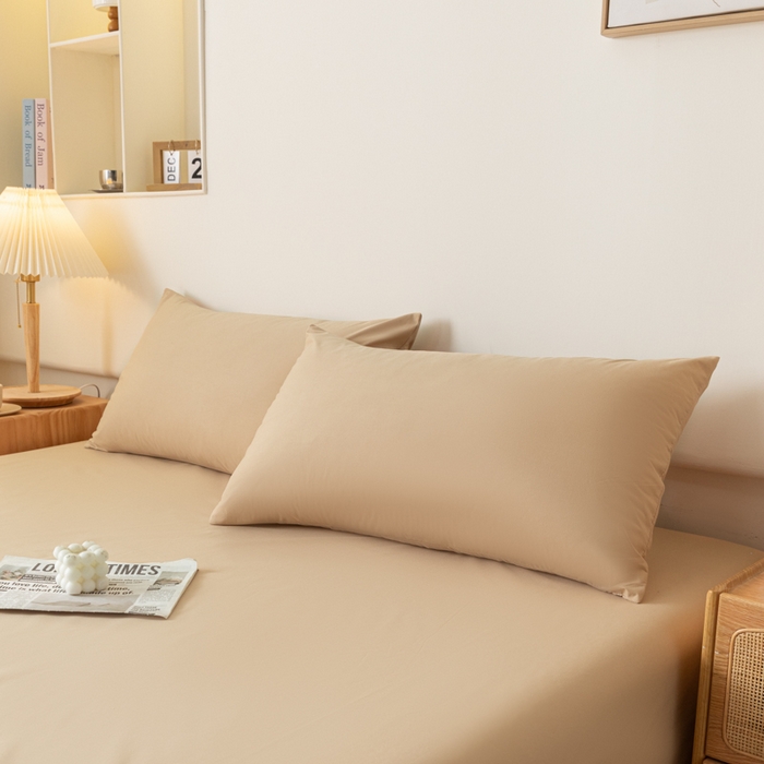 91家纺网 家纺一手货源 找家纺 （总）梵克保罗 2025新款亲肤舒适防水纯色枕套