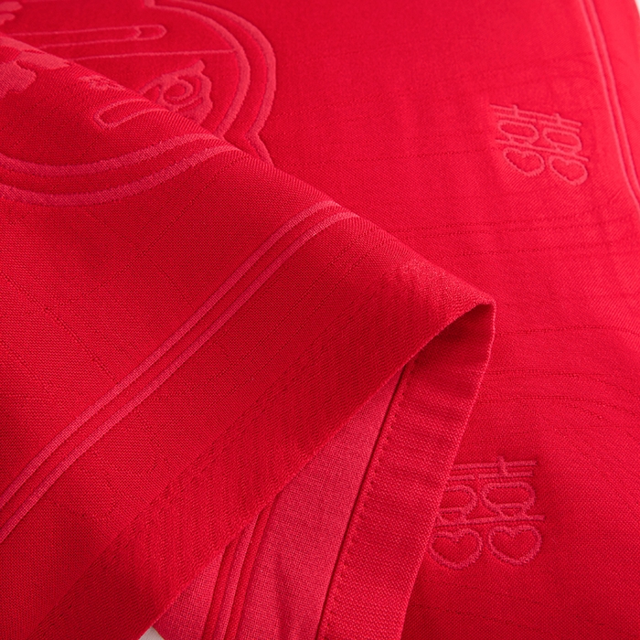 91家纺网 家纺一手货源 找家纺 棠薇家纺 2025新款全棉大红婚庆枕巾 百年好合