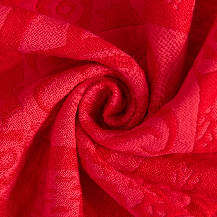 91家纺网 家纺一手货源 找家纺 棠薇家纺 2025新款全棉大红婚庆枕巾 家有喜事